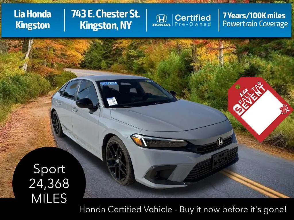Gray 2024 Honda Civic Sport for sale in Kingston, NY