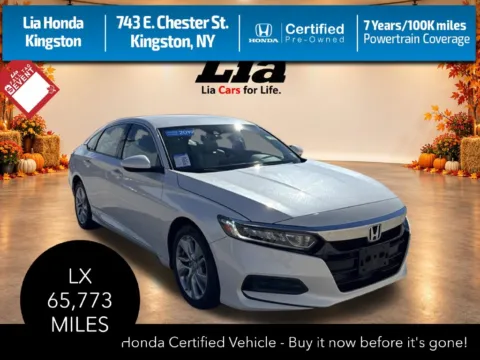 White 2019 Honda Accord LX for sale in Kingston, NY