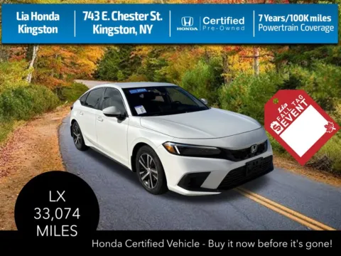 White 2024 Honda Civic LX for sale in Kingston, NY