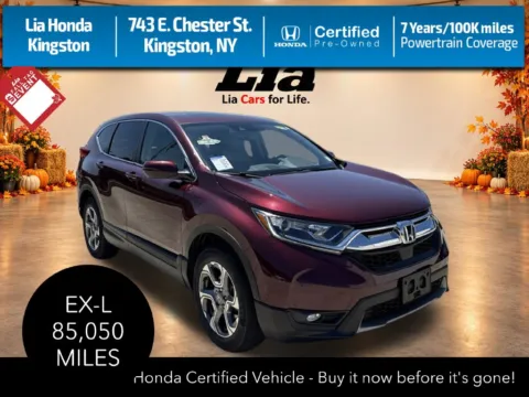 Red 2017 Honda CR-V EX-L for sale in Kingston, NY