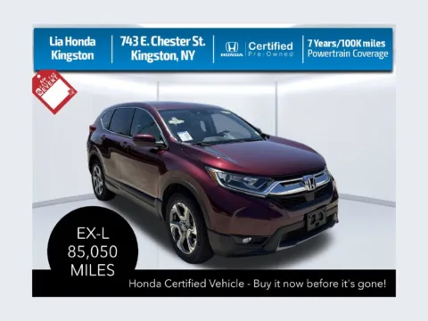 Red 2017 Honda CR-V EX-L for sale in Kingston, NY