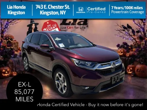 Red 2017 Honda CR-V EX-L for sale in Kingston, NY