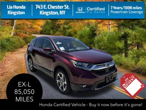 Red 2017 Honda CR-V EX-L for sale in Kingston, NY