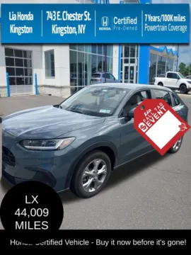Gray 2024 Honda HR-V LX for sale in Kingston, NY