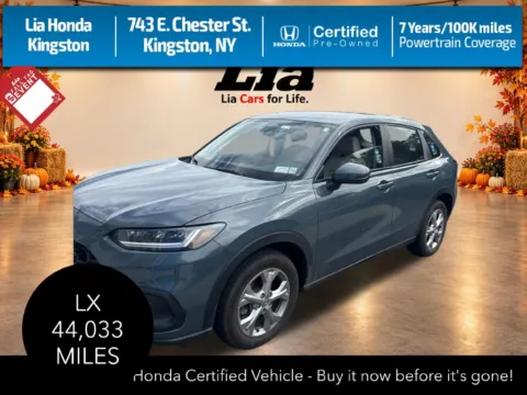 Gray 2024 Honda HR-V LX for sale in Kingston, NY