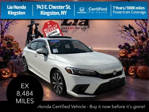 White 2023 Honda Civic EX for sale in Kingston, NY