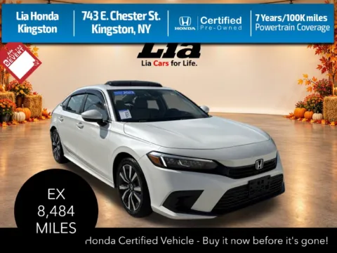 White 2023 Honda Civic EX for sale in Kingston, NY