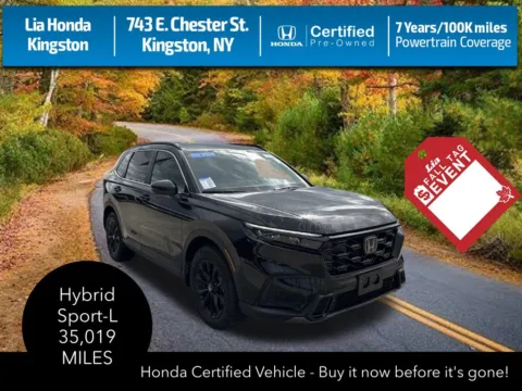 Black 2024 Honda CR-V Hybrid Sport-L for sale in Kingston, NY