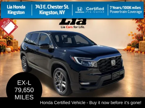 Black 2023 Honda Passport EX-L for sale in Kingston, NY