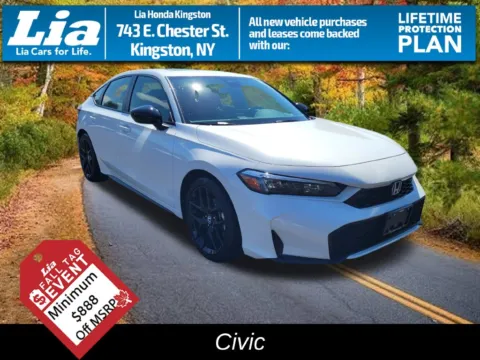 White 2026 Honda Civic Hybrid Sport for sale in Kingston, NY