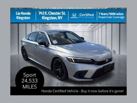 Silver 2024 Honda Civic Sport for sale in Kingston, NY