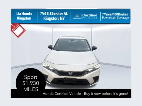 White 2023 Honda Civic Sport for sale in Kingston, NY