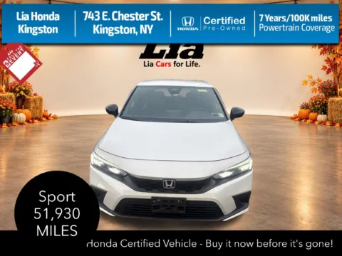 White 2023 Honda Civic Sport for sale in Kingston, NY
