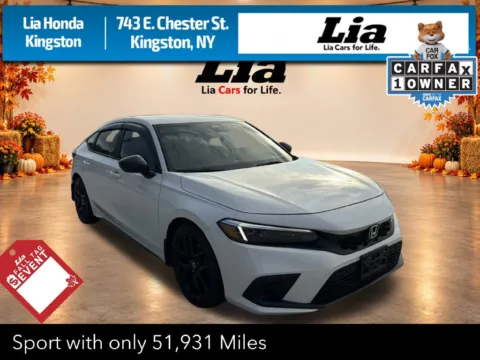 White 2023 Honda Civic Sport for sale in Kingston, NY