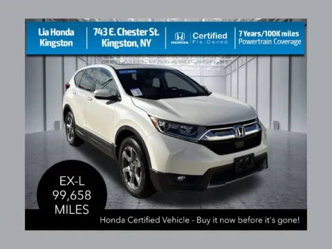 White 2017 Honda CR-V EX-L for sale in Kingston, NY