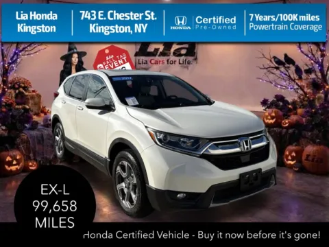 White 2017 Honda CR-V EX-L for sale in Kingston, NY