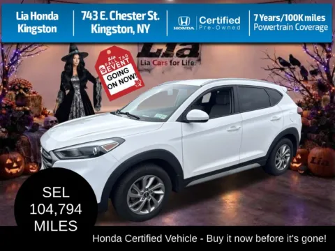 White 2018 Hyundai Tucson SEL Plus for sale in Kingston, NY