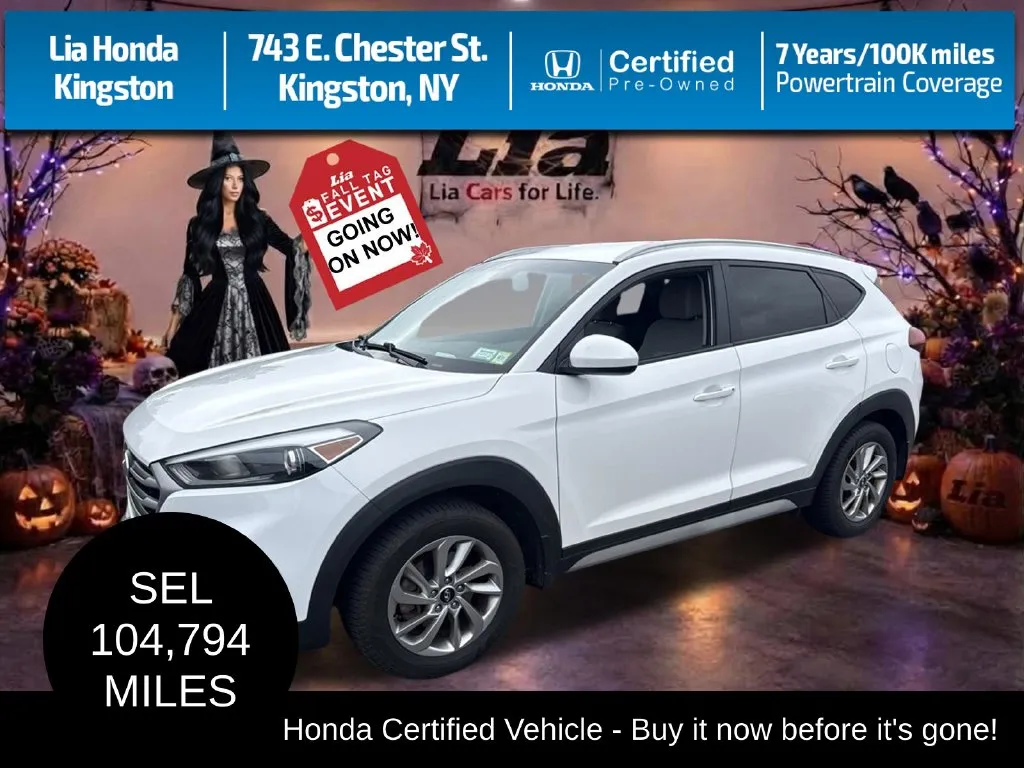 White 2018 Hyundai Tucson SEL Plus for sale in Kingston, NY