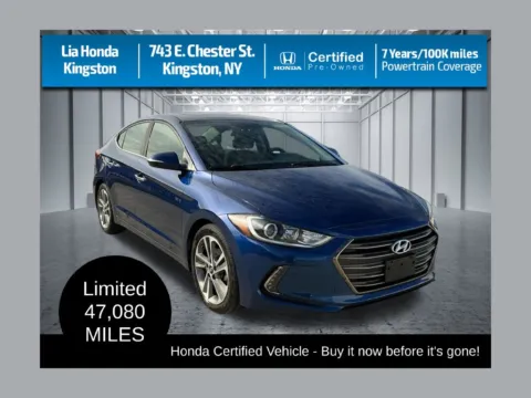 Blue 2017 Hyundai Elantra Limited for sale in Kingston, NY