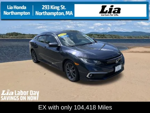 Blue 2019 Honda Civic EX for sale in Northampton, MA