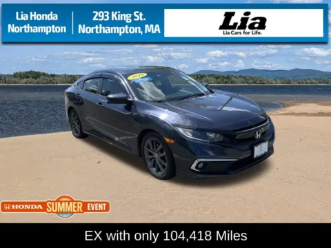 Blue 2019 Honda Civic EX for sale in Northampton, MA