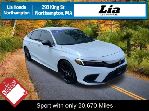 White 2023 Honda Civic Sport for sale in Northampton, MA