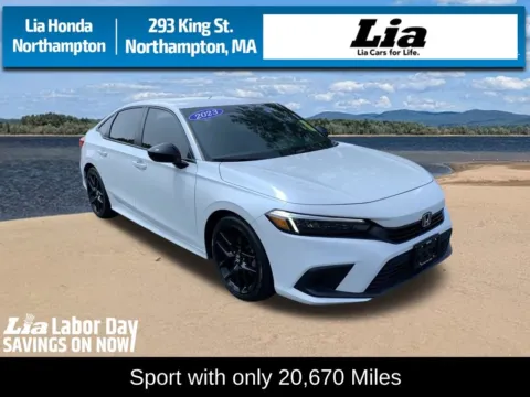 White 2023 Honda Civic Sport for sale in Northampton, MA