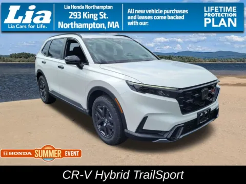 White 2026 Honda CR-V Hybrid TrailSport for sale in Northampton, MA