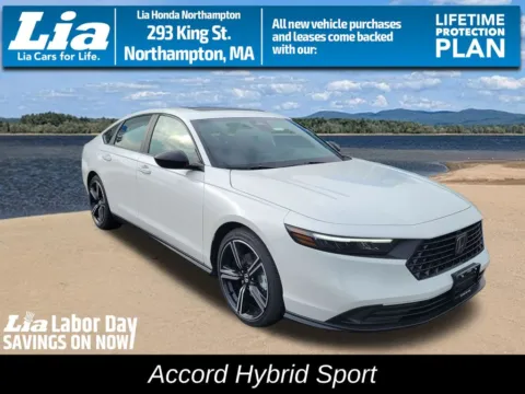 White 2026 Honda Accord Hybrid Sport for sale in Northampton, MA