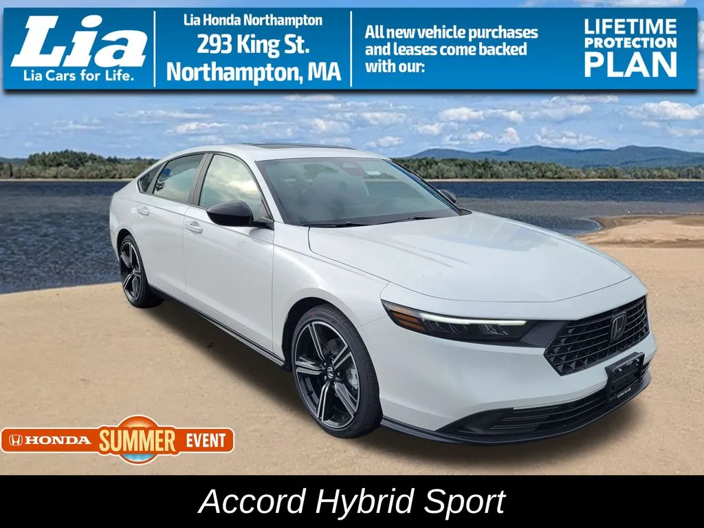 White 2026 Honda Accord Hybrid Sport for sale in Northampton, MA