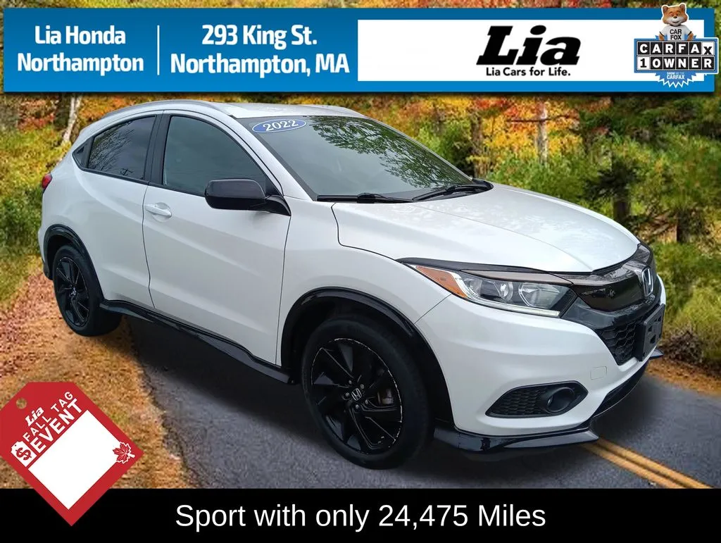 White 2022 Honda HR-V Sport for sale in Northampton, MA