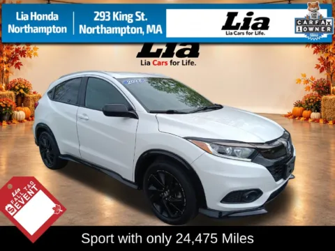 White 2022 Honda HR-V Sport for sale in Northampton, MA