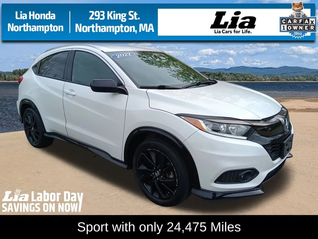 White 2022 Honda HR-V Sport for sale in Northampton, MA