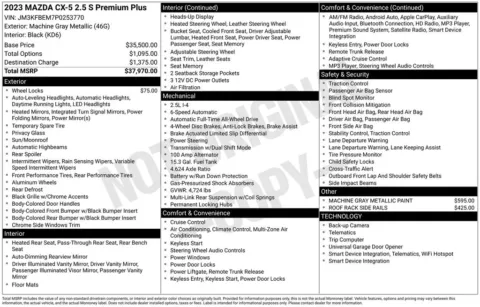More photos of 2023 Mazda CX-5 2.5 S Premium Plus Package at Lia Honda Northampton, MA