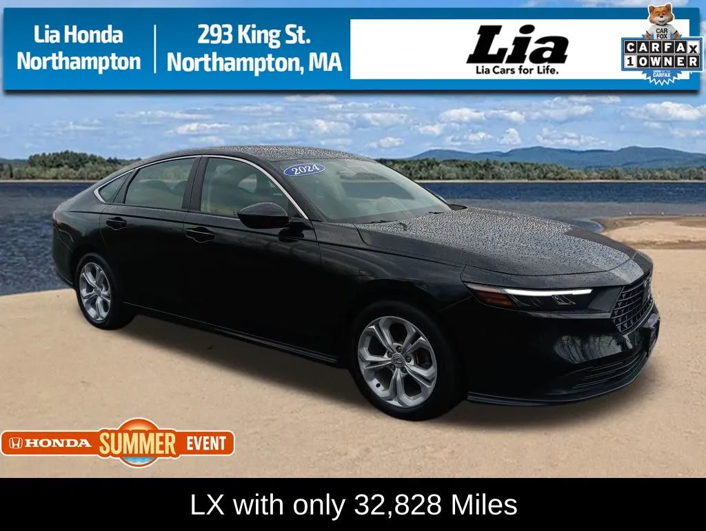 Black 2024 Honda Accord LX for sale in Northampton, MA