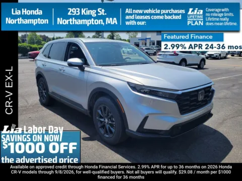 Silver 2026 Honda CR-V EX-L for sale in Northampton, MA