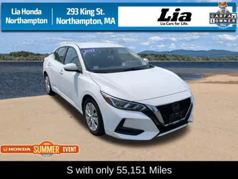 White 2022 Nissan Sentra S for sale in Northampton, MA
