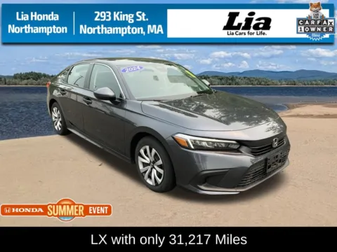 Gray 2024 Honda Civic LX for sale in Northampton, MA
