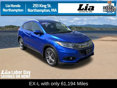 Blue 2021 Honda HR-V EX-L for sale in Northampton, MA