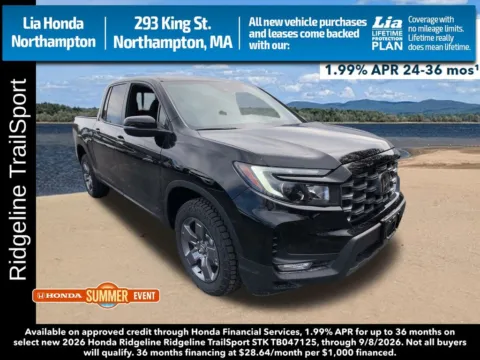 Black 2026 Honda Ridgeline TrailSport for sale in Northampton, MA
