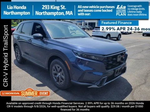 Blue 2026 Honda CR-V Hybrid TrailSport for sale in Northampton, MA