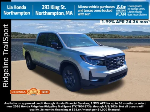 Silver 2026 Honda Ridgeline TrailSport for sale in Northampton, MA
