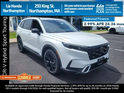 White 2026 Honda CR-V Hybrid Sport Touring for sale in Northampton, MA