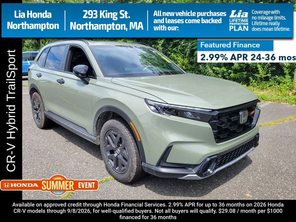 Green 2026 Honda CR-V Hybrid TrailSport for sale in Northampton, MA