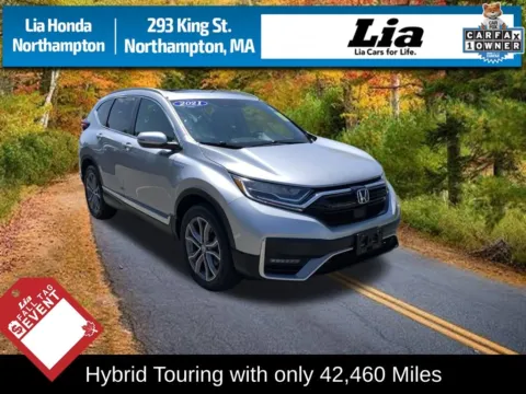 Silver 2021 Honda CR-V Hybrid Touring for sale in Northampton, MA