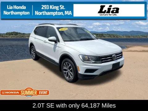 White 2019 Volkswagen Tiguan 2.0T SE for sale in Northampton, MA
