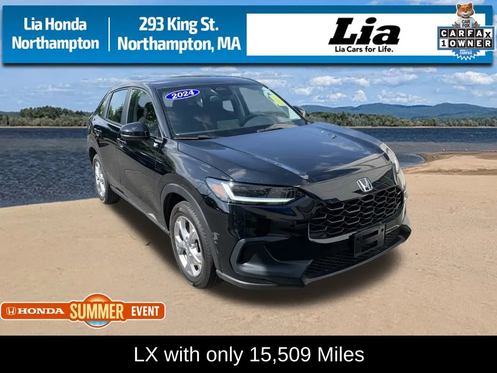 Black 2024 Honda HR-V LX for sale in Northampton, MA