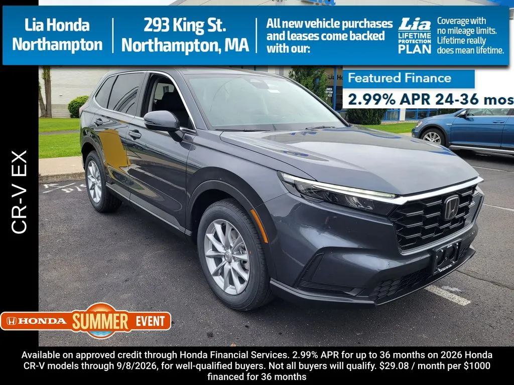 Gray 2026 Honda CR-V EX for sale in Northampton, MA