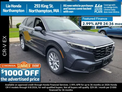 Gray 2026 Honda CR-V EX for sale in Northampton, MA