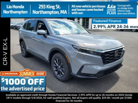 Gray 2026 Honda CR-V EX-L for sale in Northampton, MA